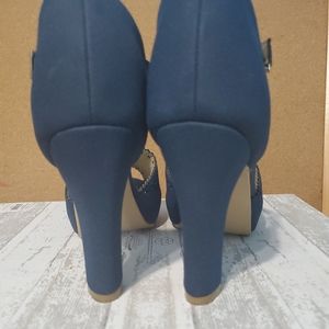 Getmorebeauty navy heel